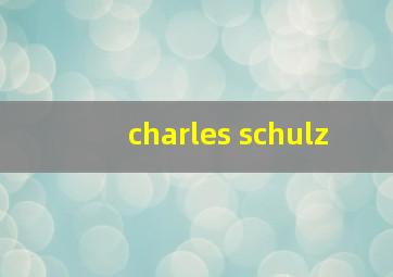 charles schulz